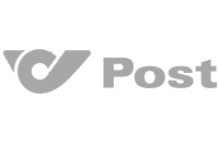 Logo der Post, grau
